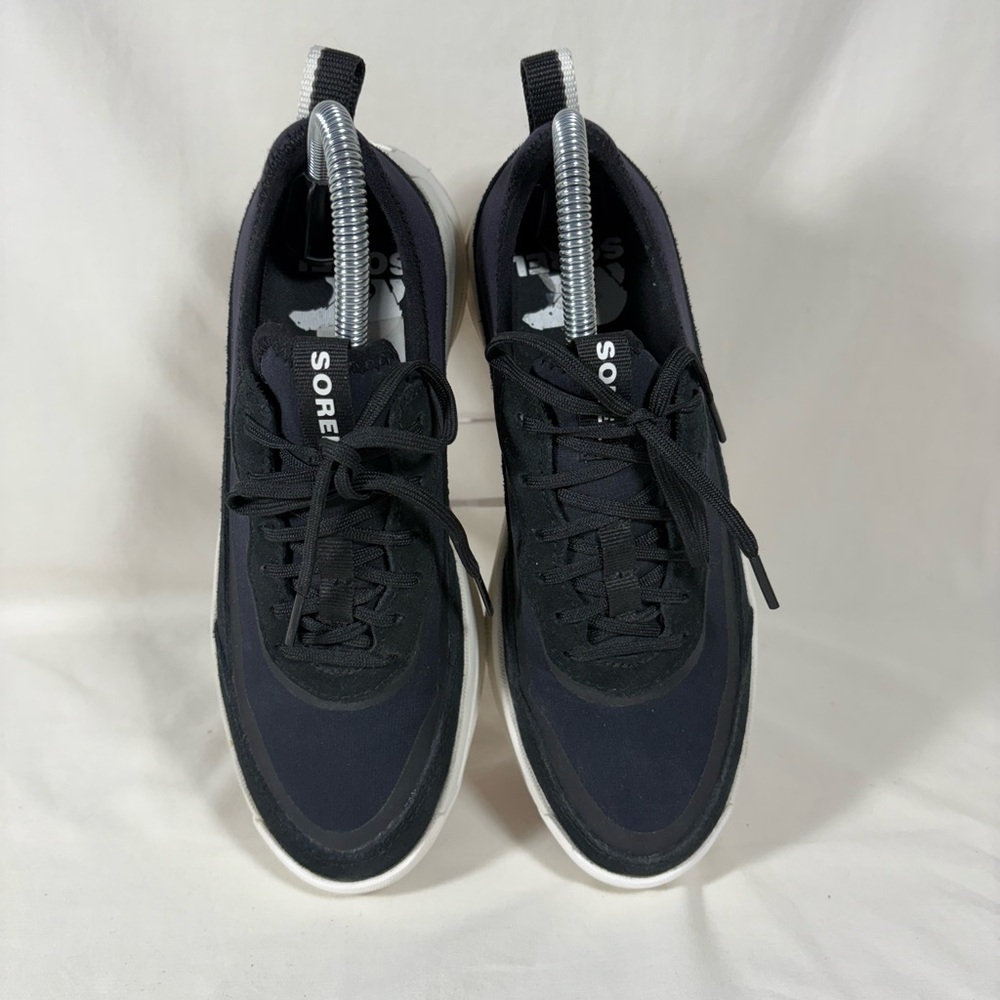 SOREL ONA 503 Everyday Women's Platform Sneaker Size 7 Black Suede - Picture 4 of 14